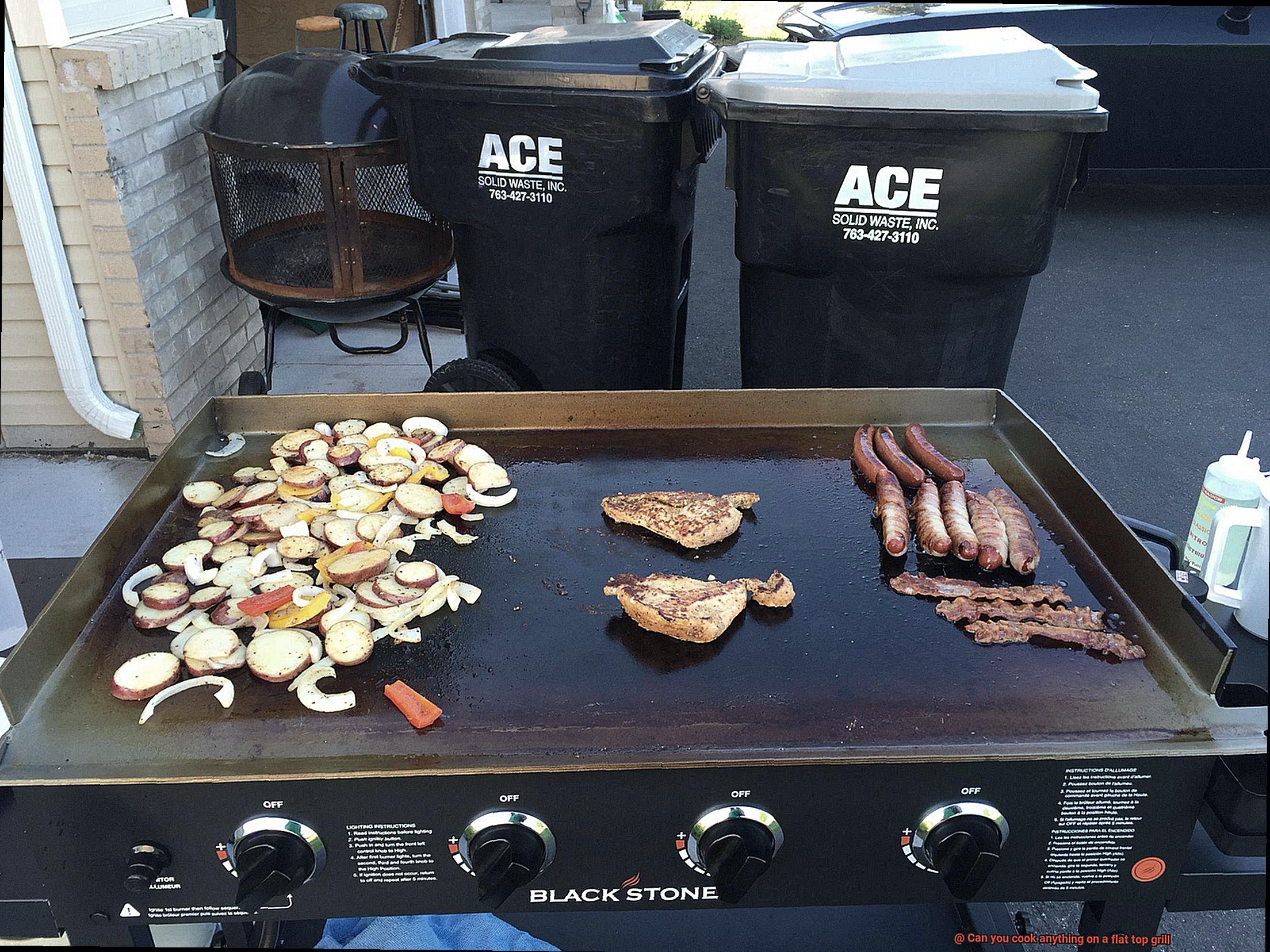 Can you cook anything on a flat top grill-5