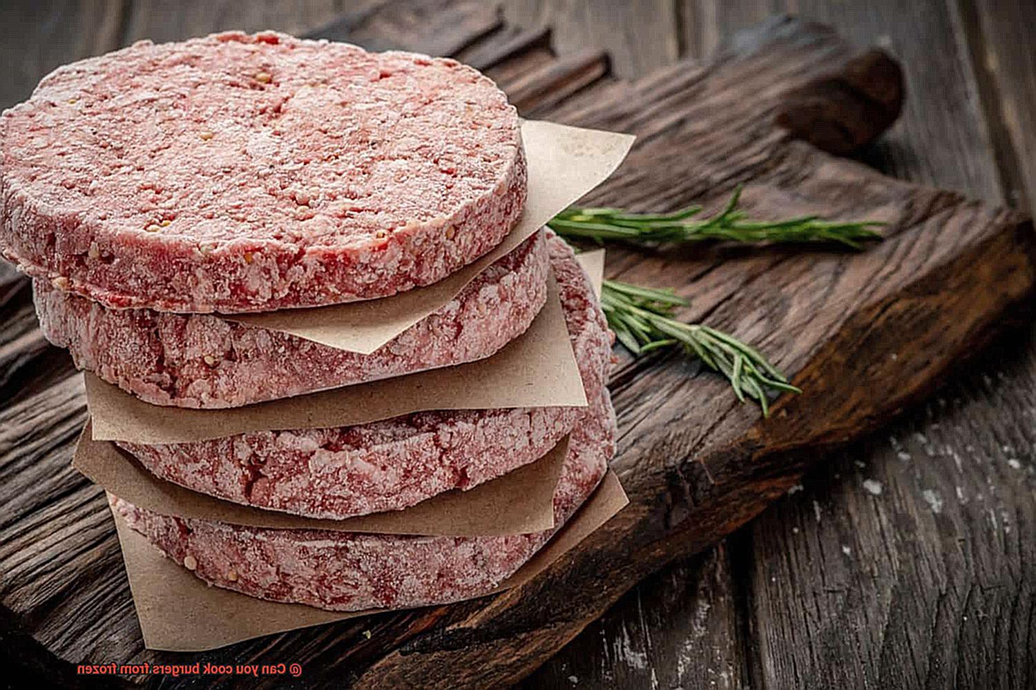 Can you cook burgers from frozen-2