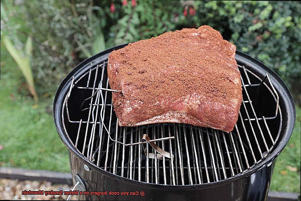 Can you cook burgers on a Weber Smokey Mountain-3