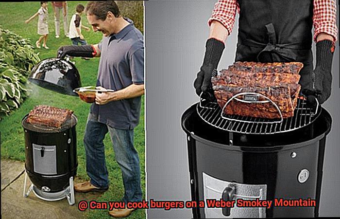 Can you cook burgers on a Weber Smokey Mountain-5