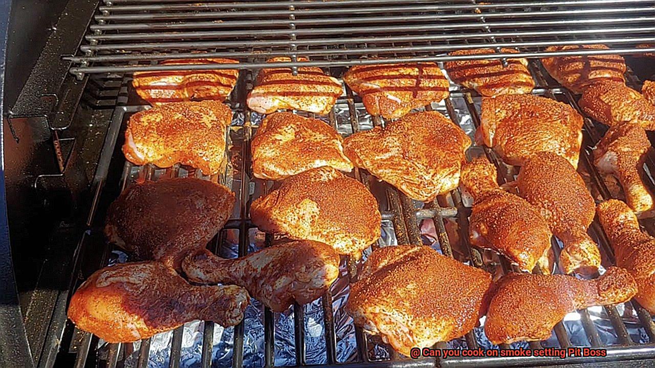 Can you cook on smoke setting Pit Boss-3