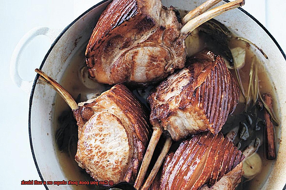 Can you cook pork chops on a salt block? Pastime Bar And Grill