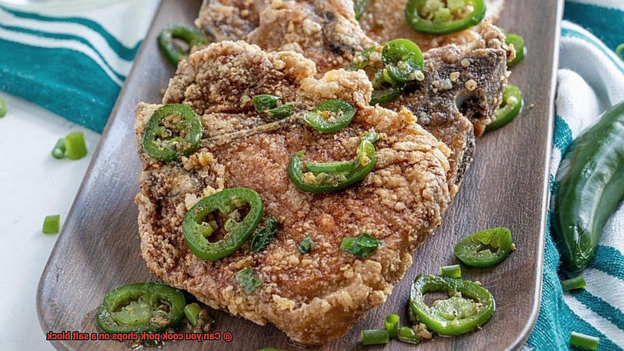 Can you cook pork chops on a salt block-3
