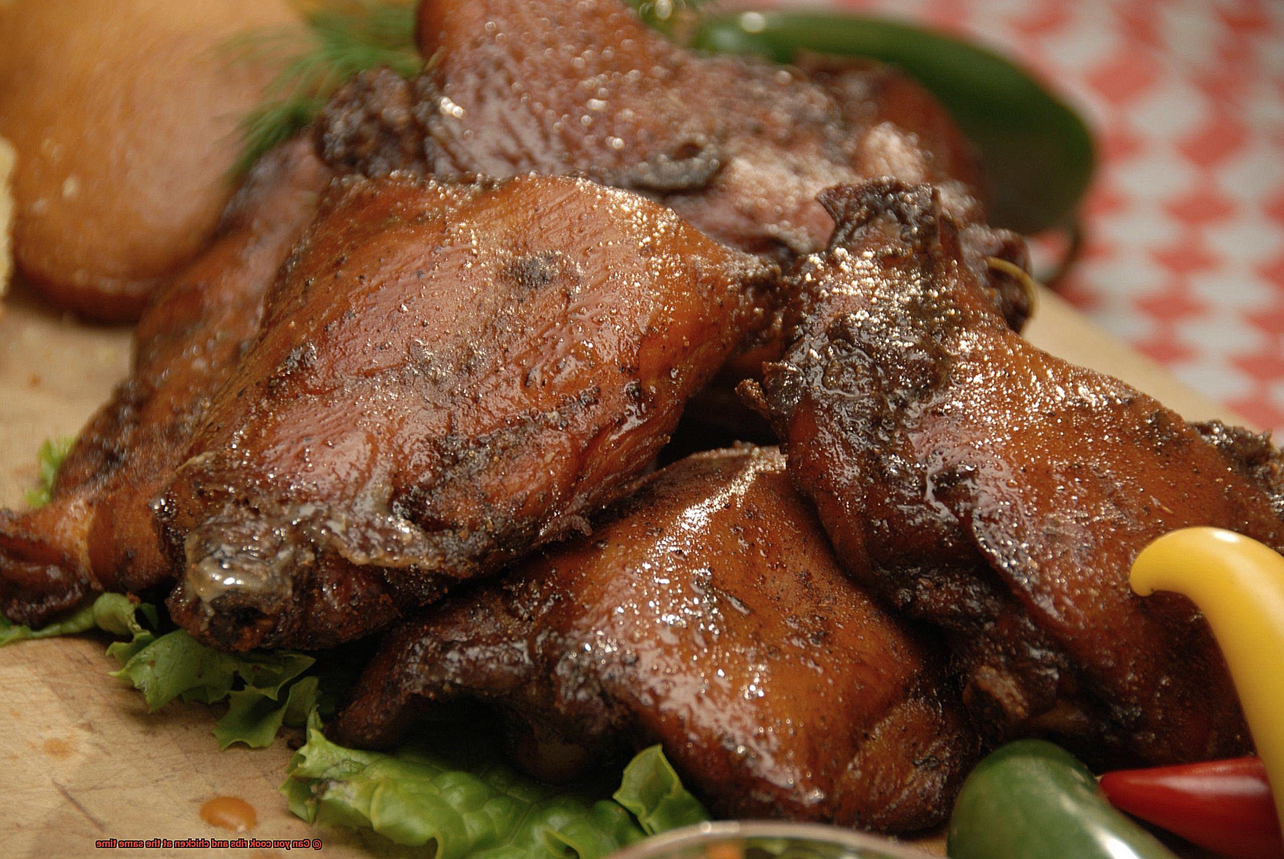 Can you cook ribs and chicken at the same time-2