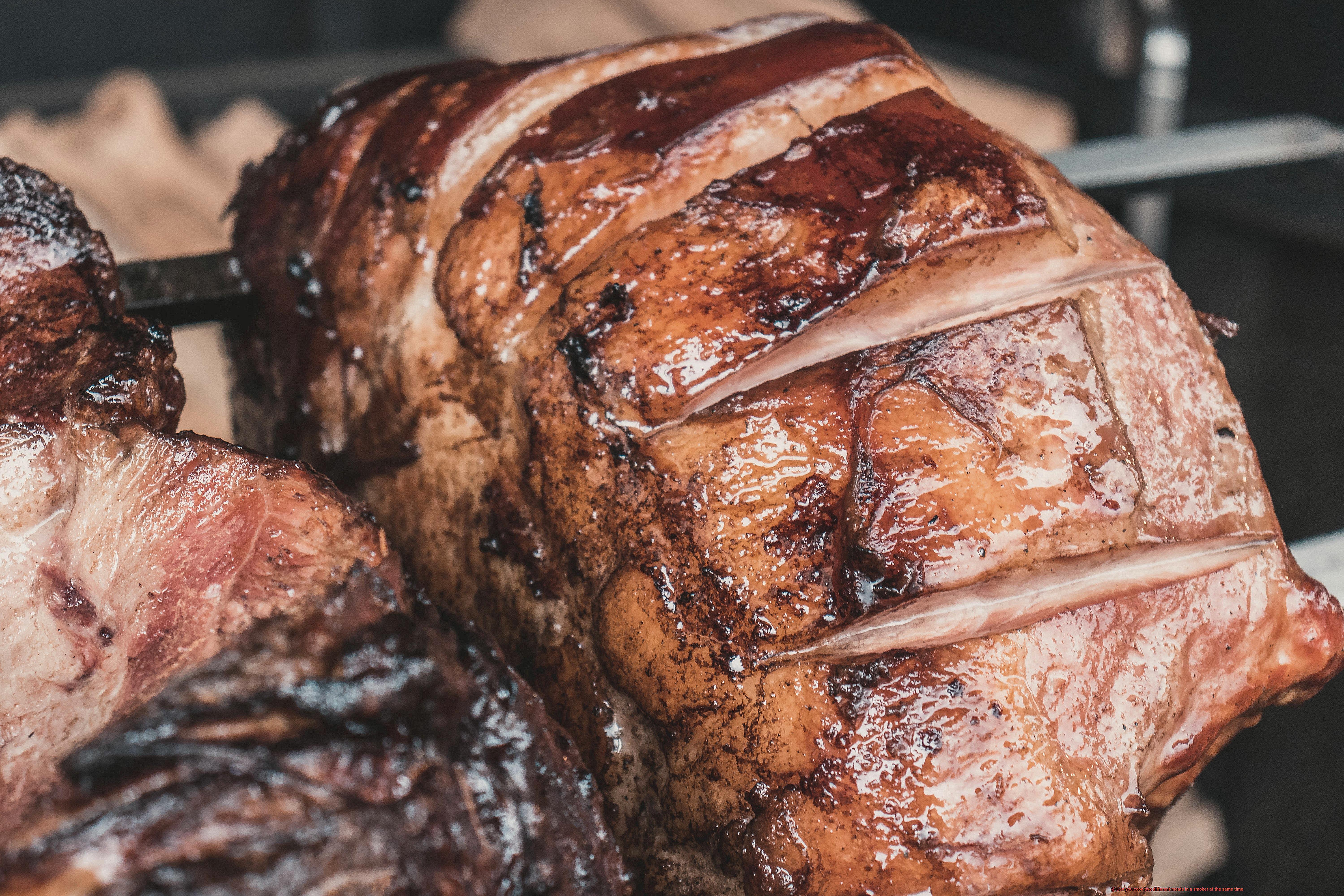 Can you cook two different meats in a smoker at the same time-4