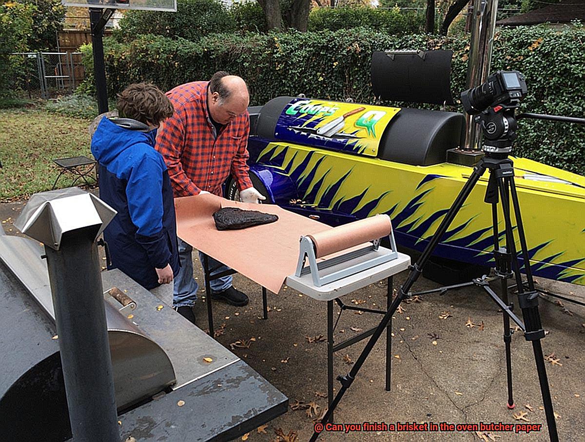 Can you finish a brisket in the oven butcher paper-8
