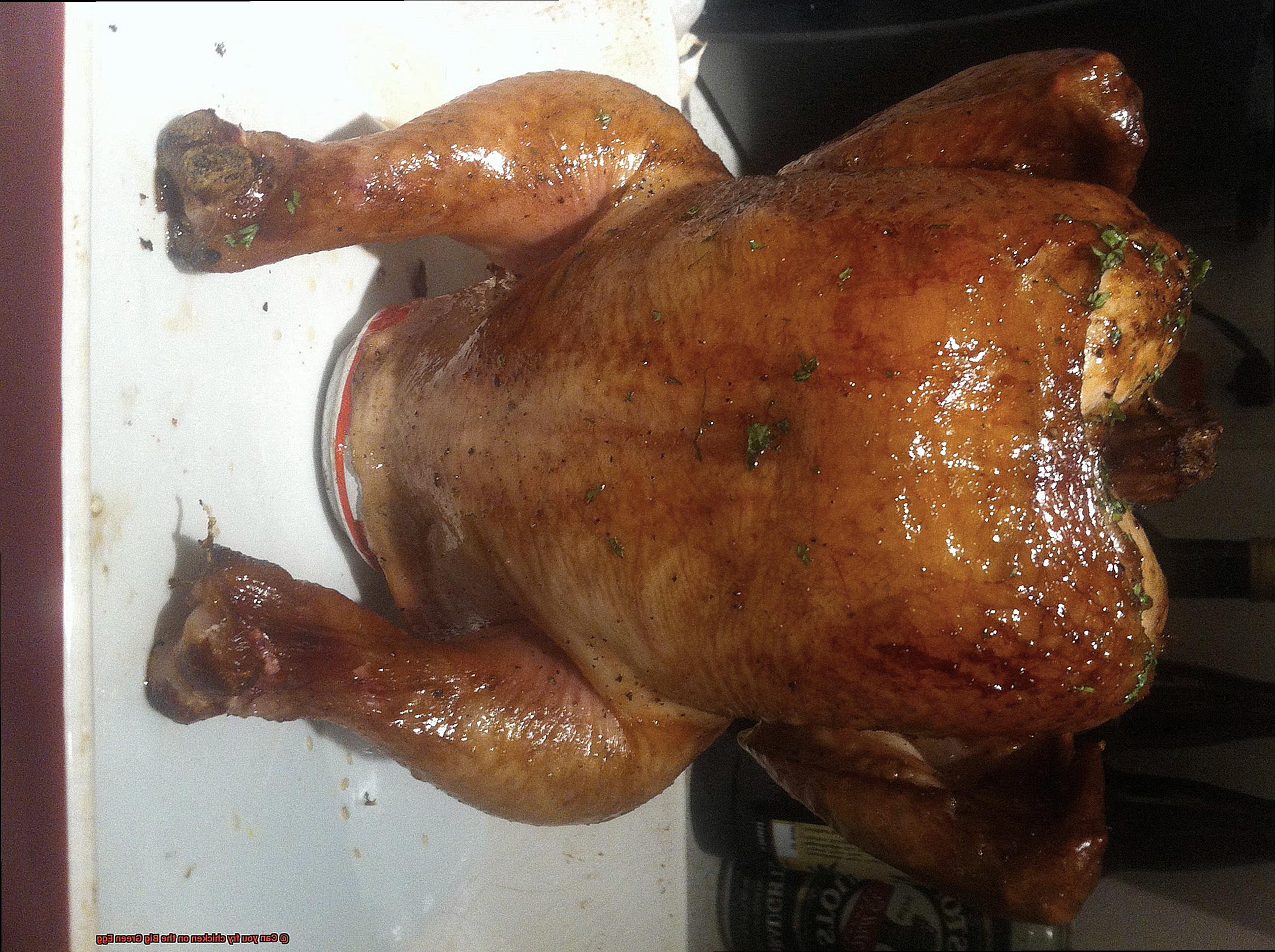 Can you fry chicken on the Big Green Egg-6