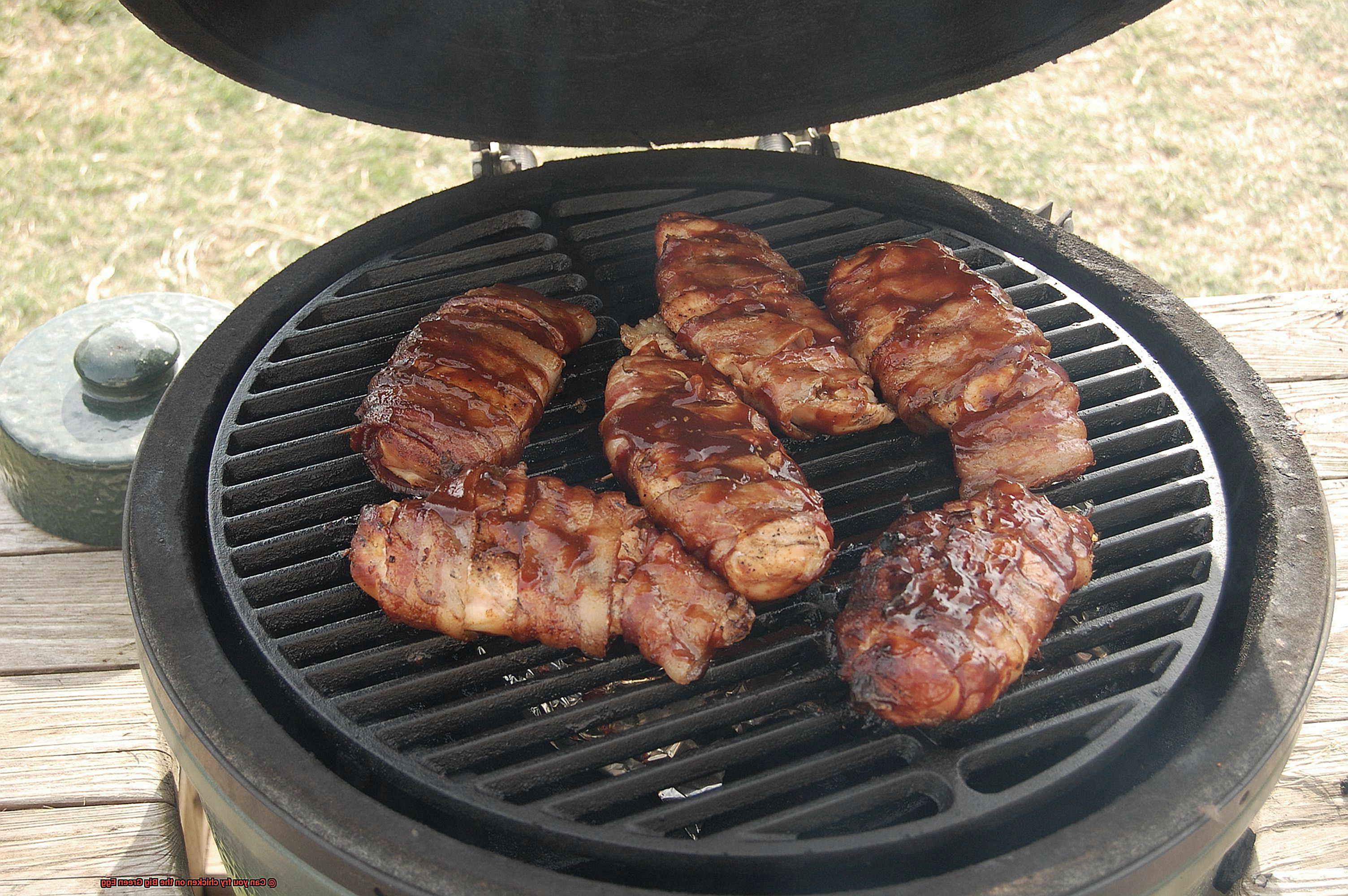 Can you fry chicken on the Big Green Egg-5
