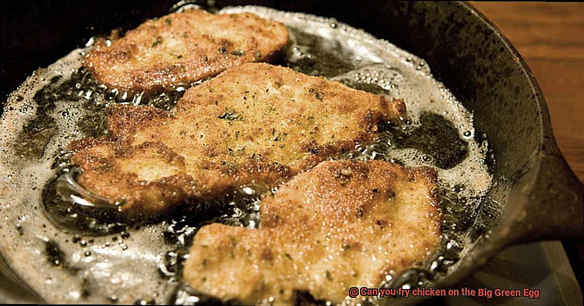 Can you fry chicken on the Big Green Egg-2