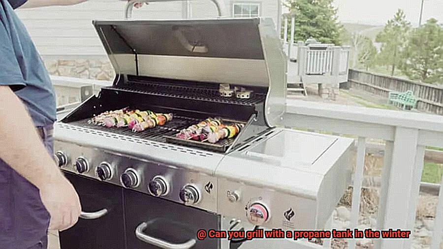 Can you grill with a propane tank in the winter-6