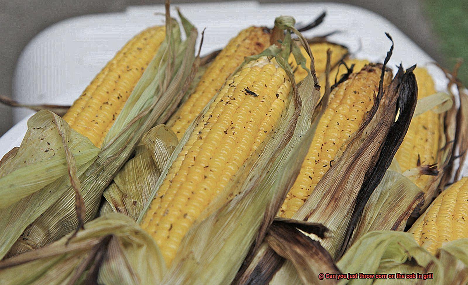 Can you just throw corn on the cob in grill-4