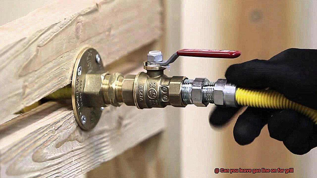 Can you leave gas line on for grill-4