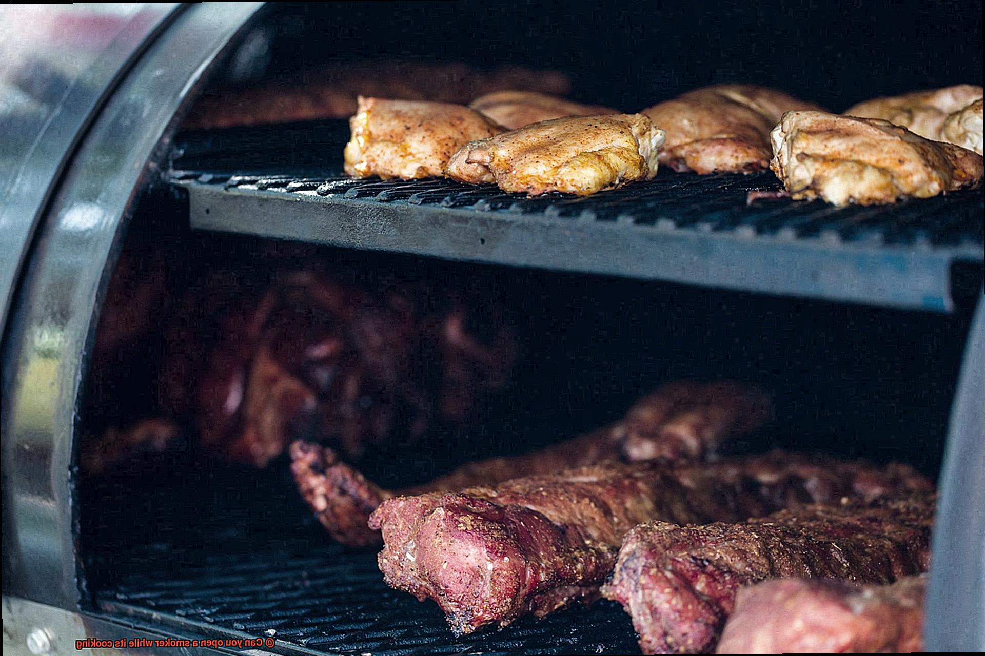 Can you open a smoker while its cooking-5