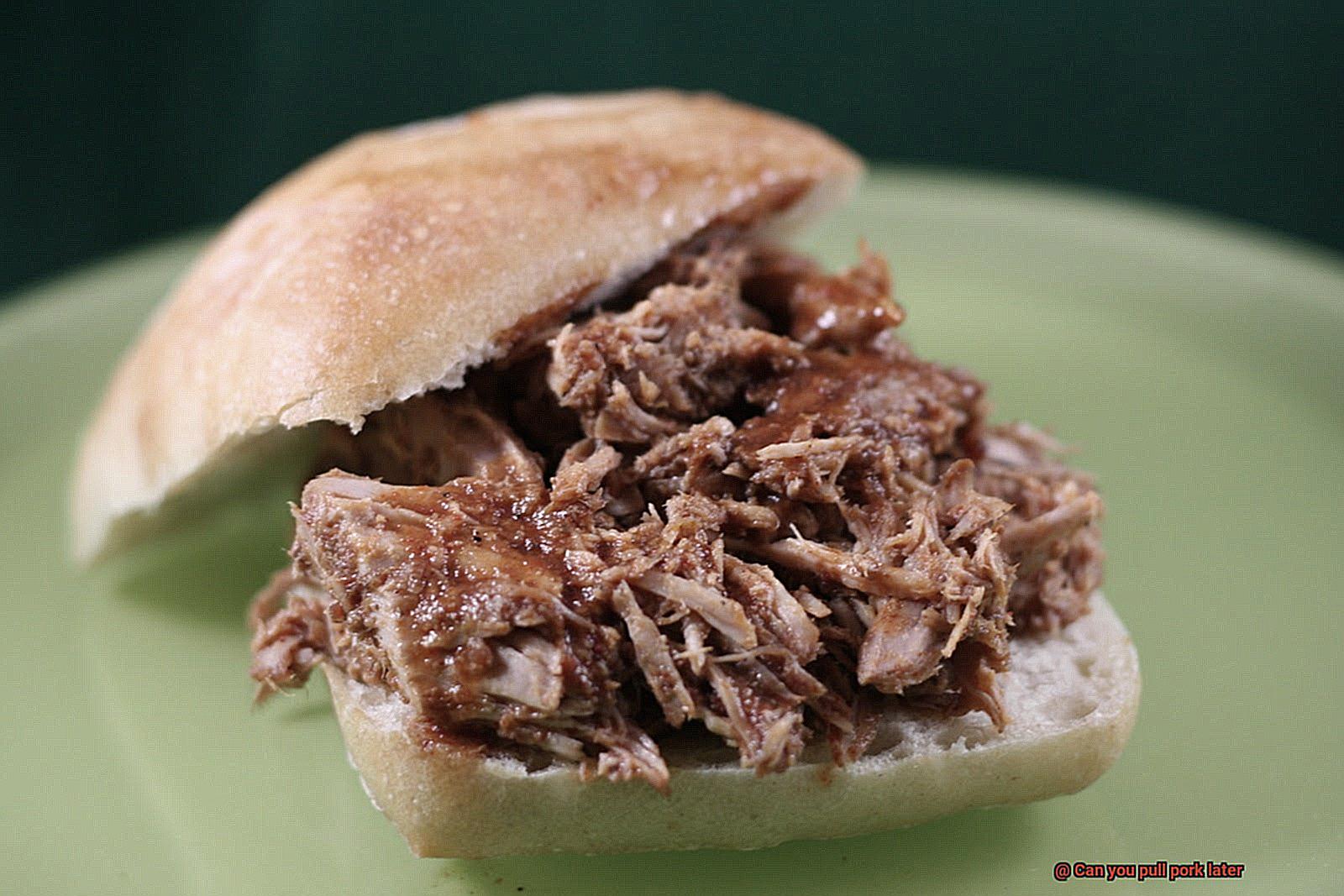 Can you pull pork later-8