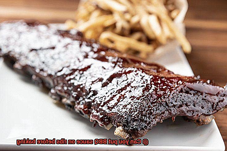 Can you put BBQ sauce on ribs before baking-2