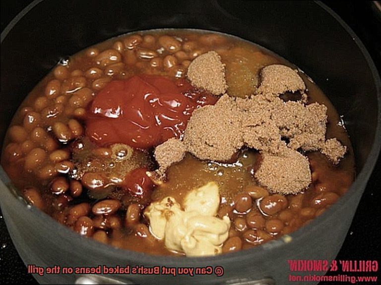 Can you put Bush’s baked beans on the grill? Pastime Bar And Grill