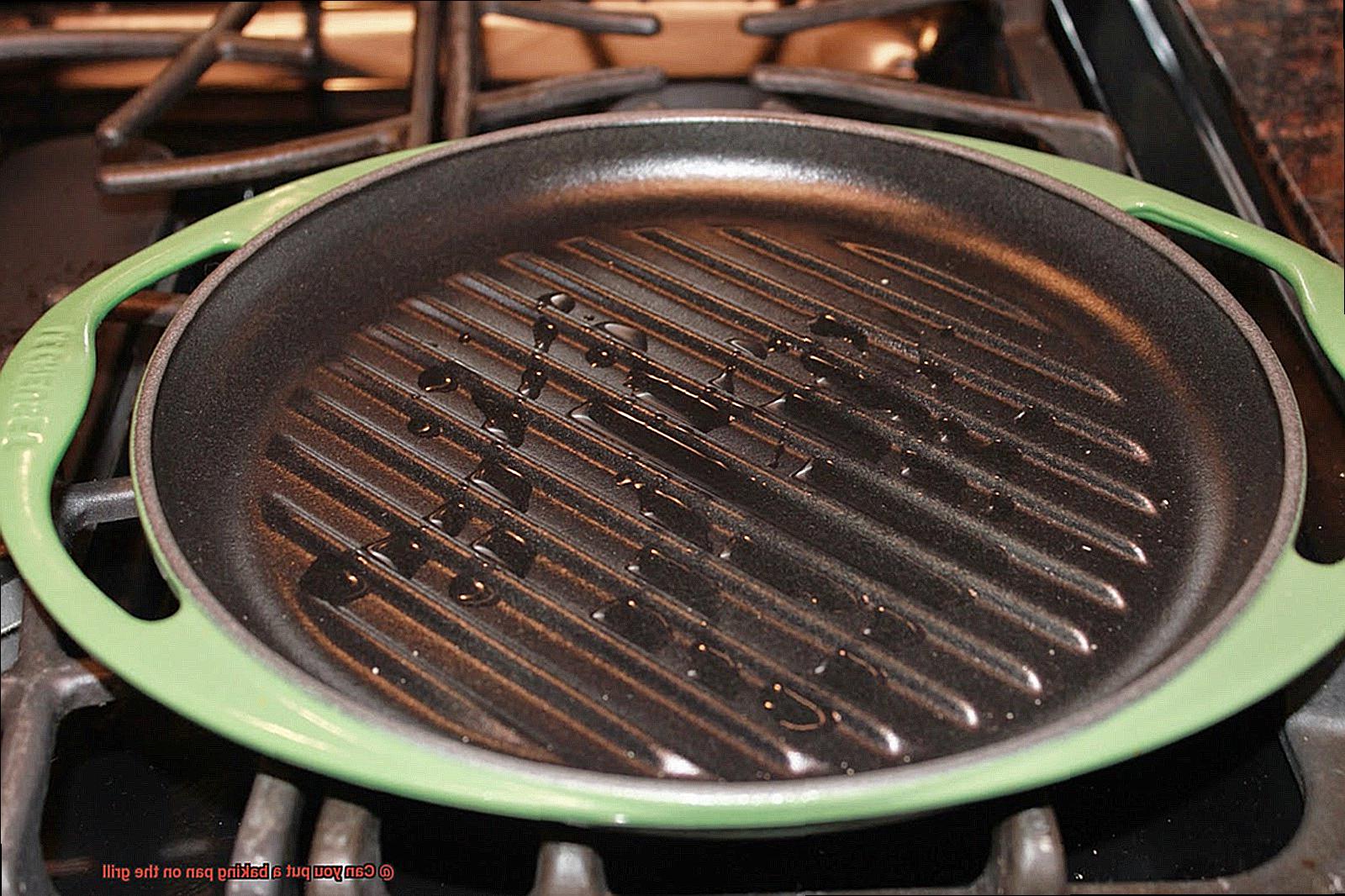 Can you put a baking pan on the grill-3