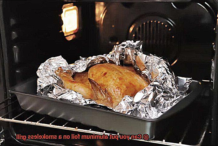 Can you put aluminum foil on a smokeless grill-7