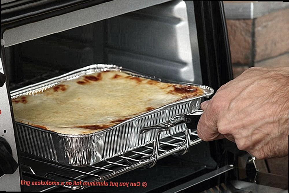 Can you put aluminum foil on a smokeless grill-4