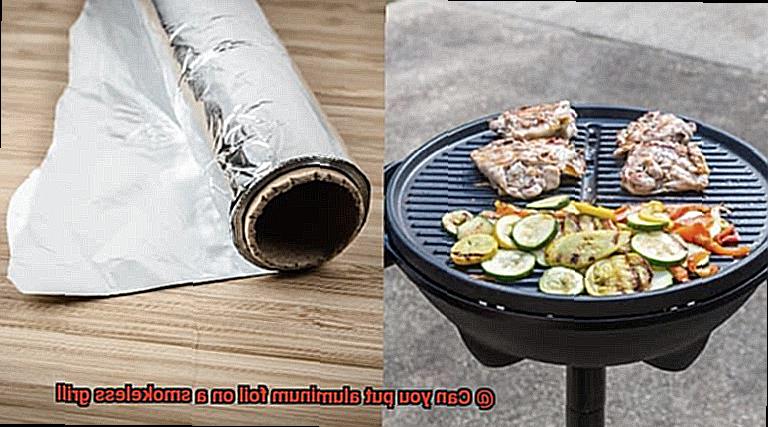 Can you put aluminum foil on a smokeless grill-6