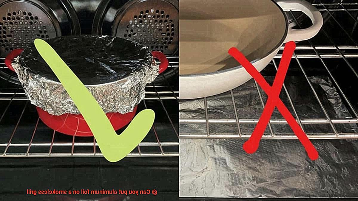 Can you put aluminum foil on a smokeless grill-2