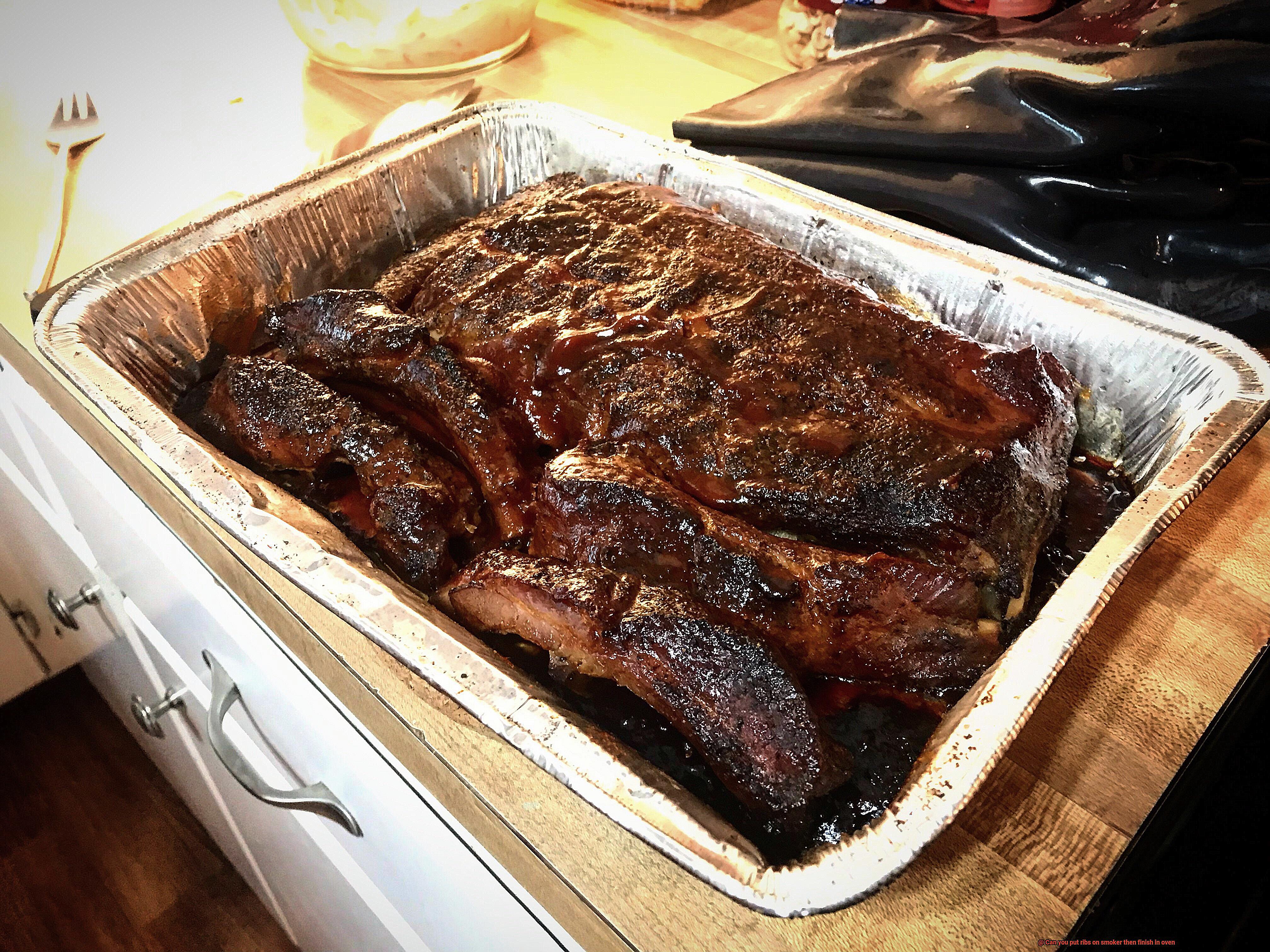 Can you put ribs on smoker then finish in oven-6