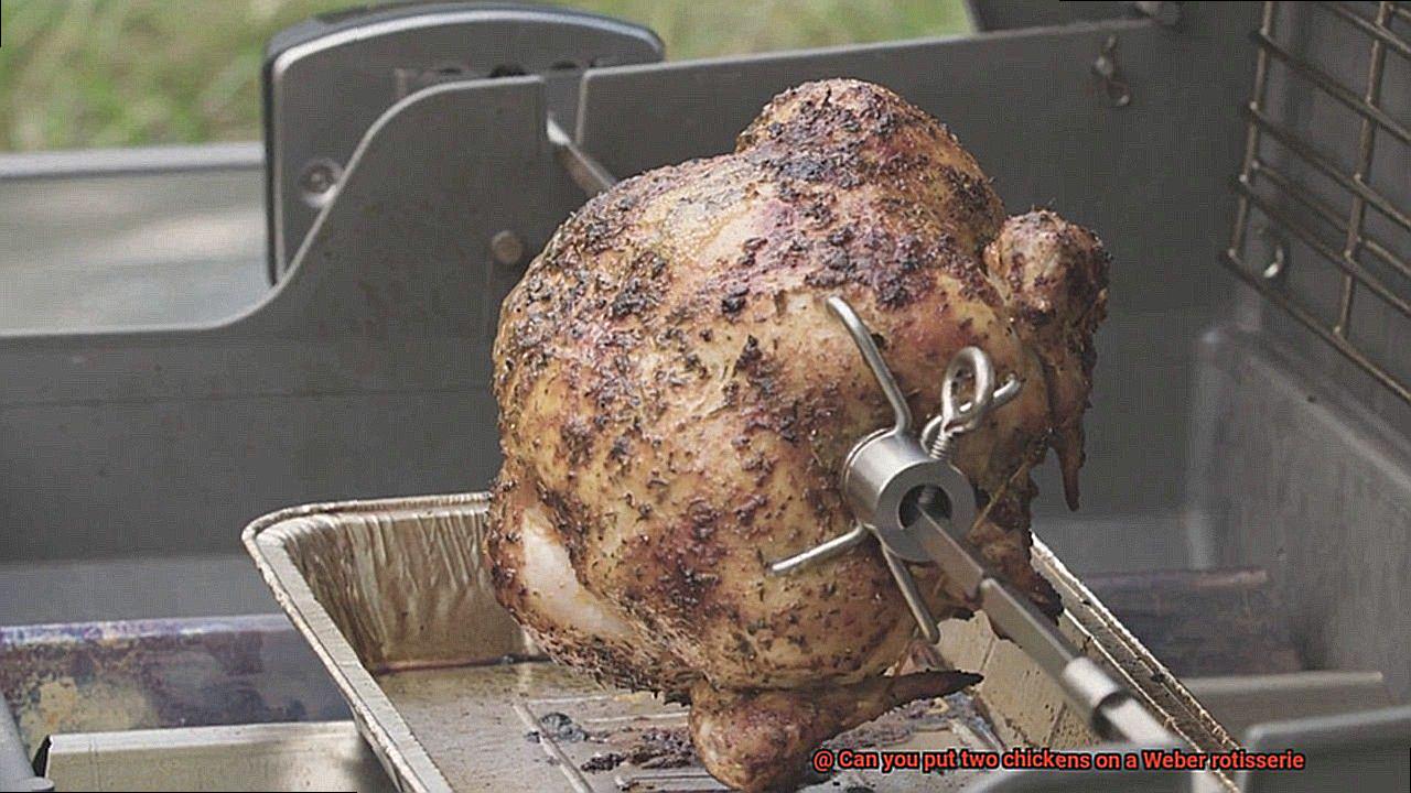 Can you put two chickens on a Weber rotisserie-4