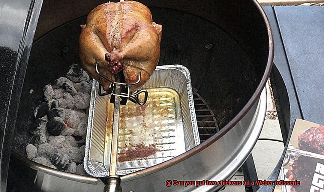 Can you put two chickens on a Weber rotisserie-8