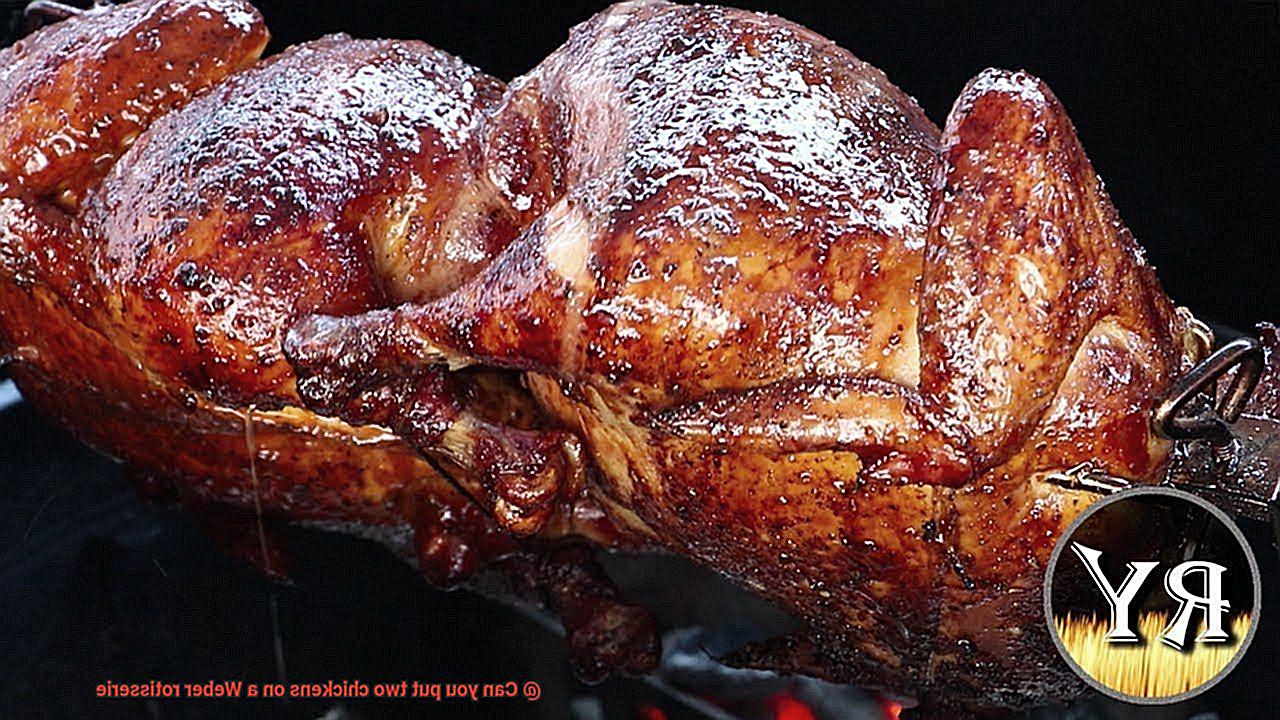 Can you put two chickens on a Weber rotisserie-5