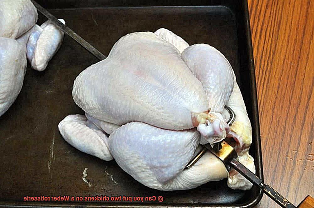 Can you put two chickens on a Weber rotisserie-7