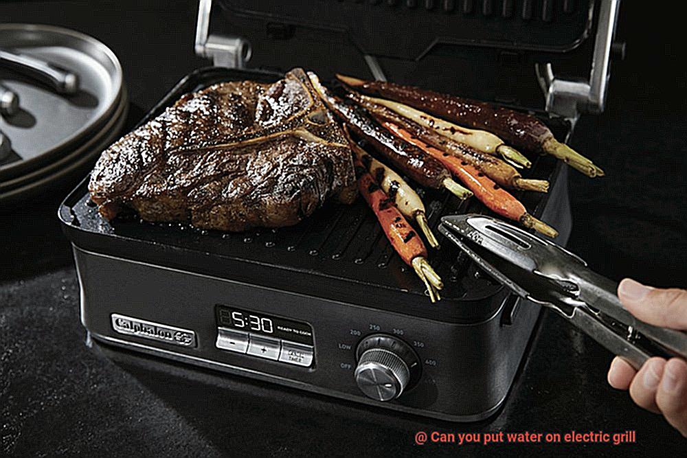 Can you put water on electric grill-8