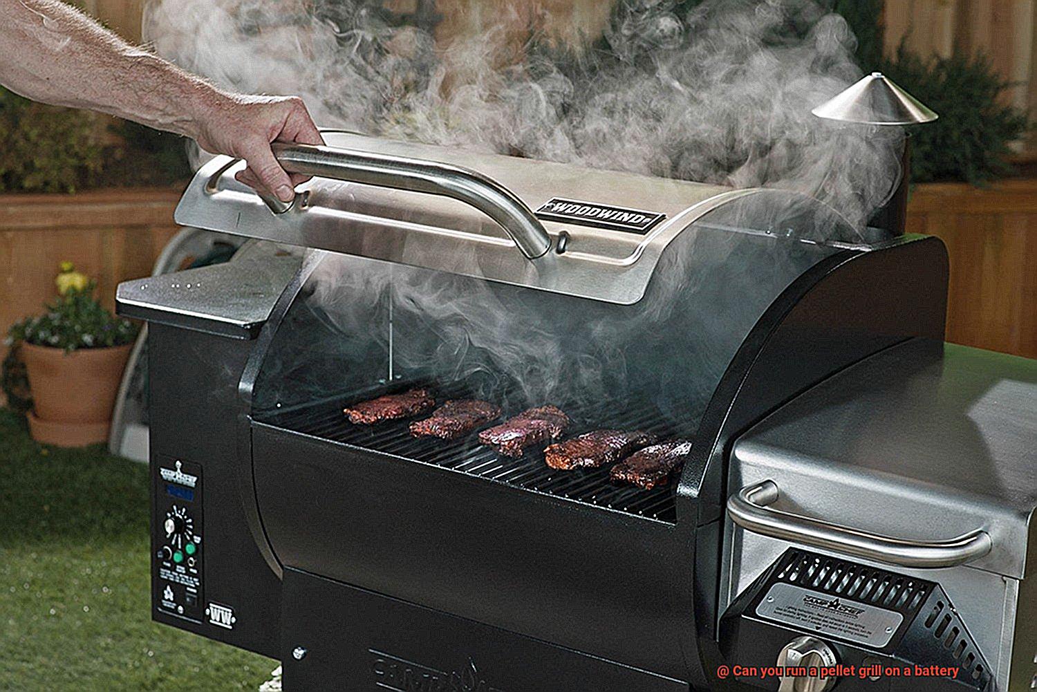 Can you run a pellet grill on a battery-6