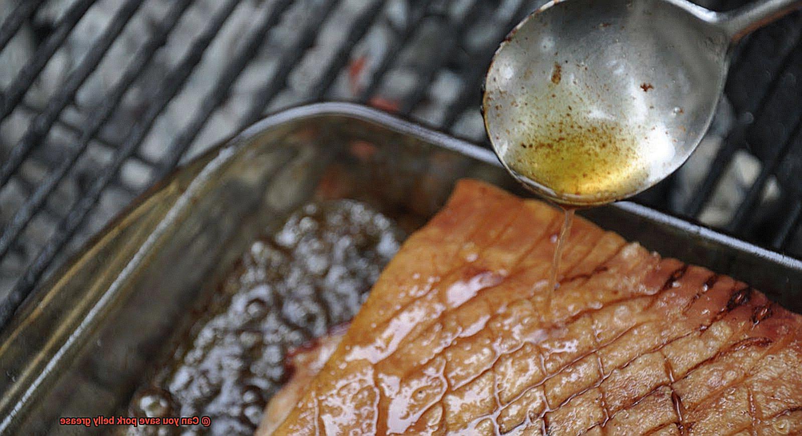 Can you save pork belly grease? Pastime Bar And Grill