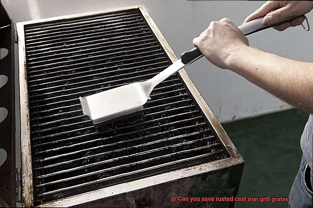 Can you save rusted cast iron grill grates-3