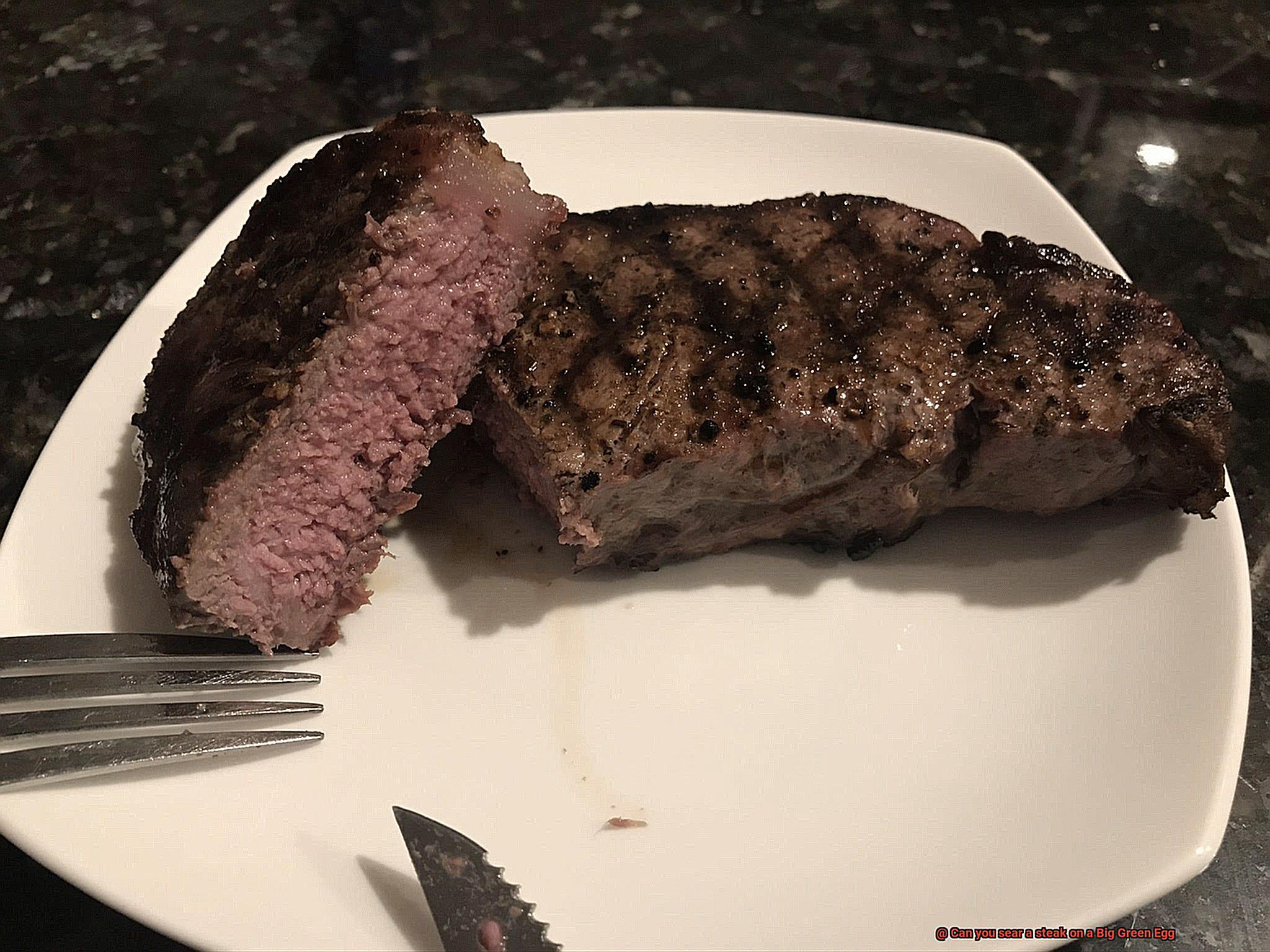 Can you sear a steak on a Big Green Egg-3