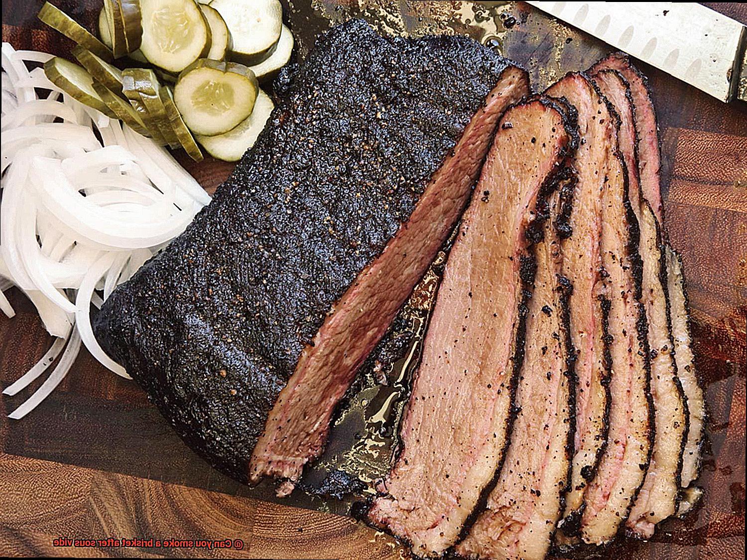 Can you smoke a brisket after sous vide? Pastime Bar And Grill