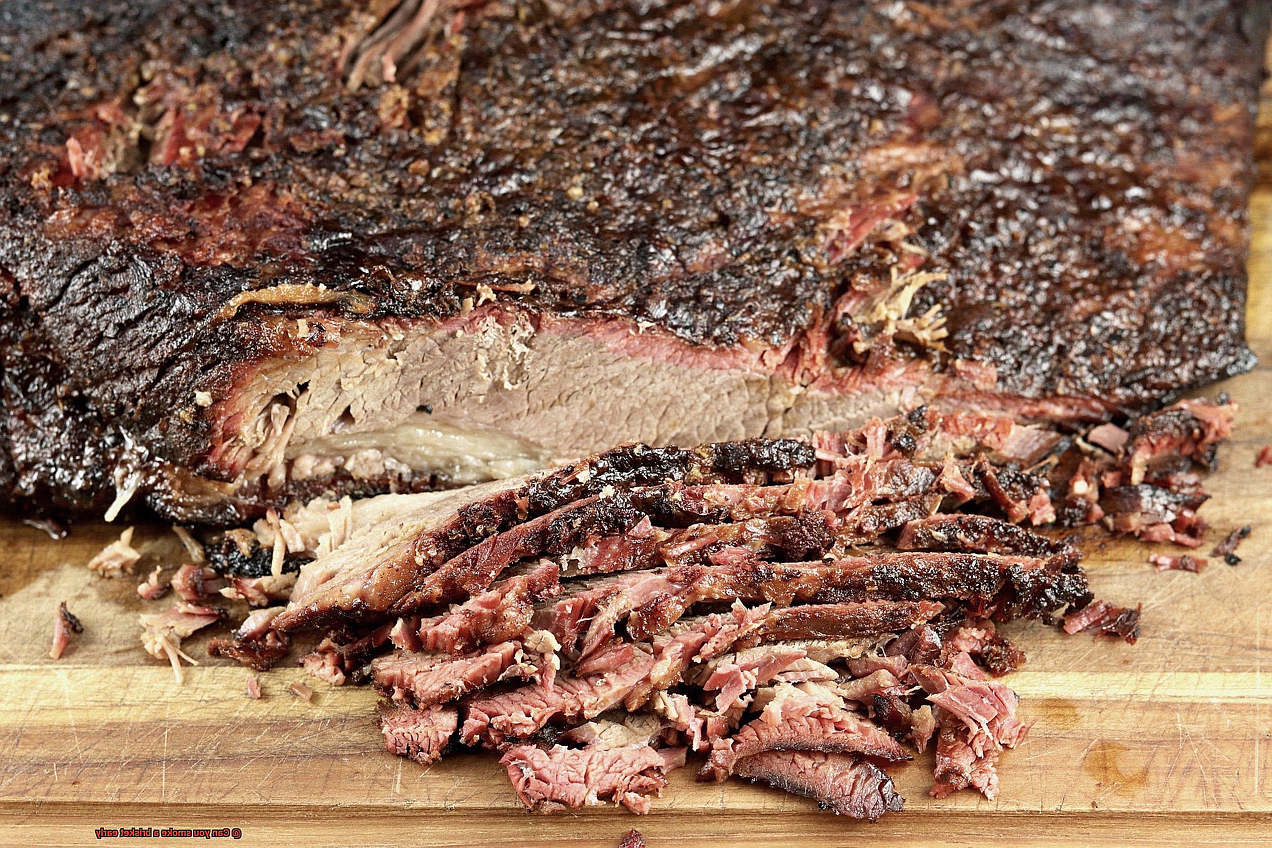 Can you smoke a brisket early-6