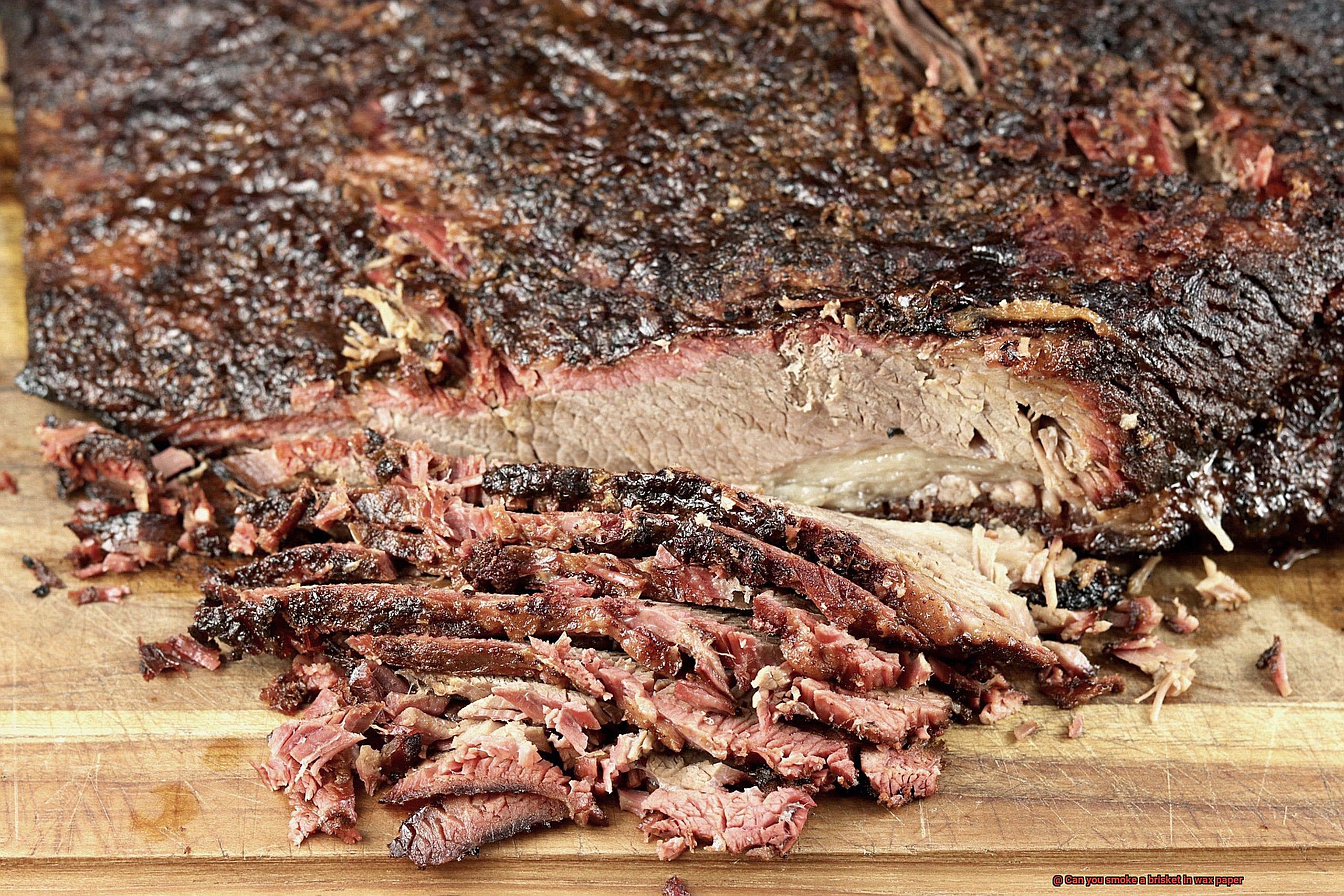 Can you smoke a brisket in wax paper-5