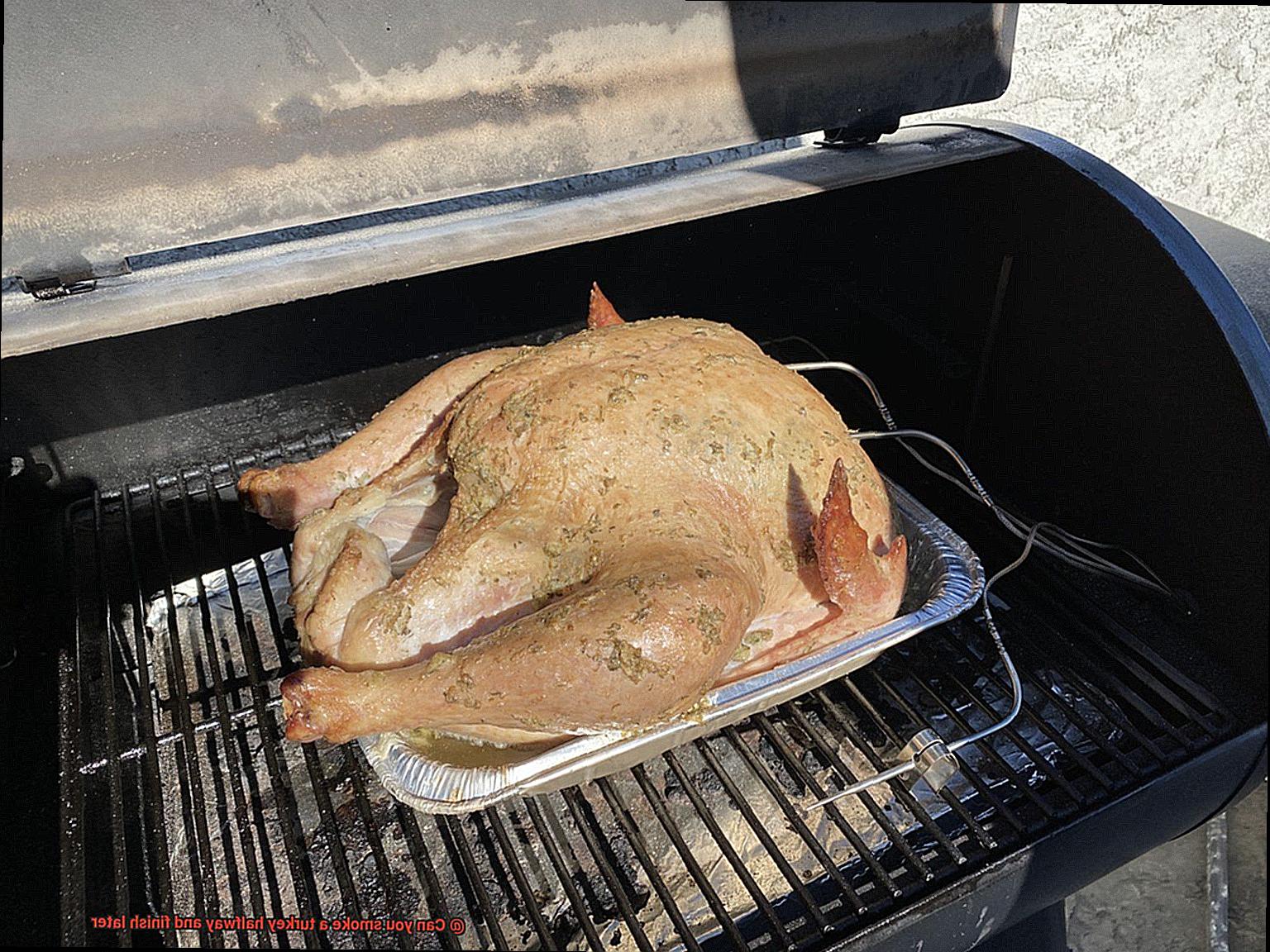 Can you smoke a turkey halfway and finish later-3