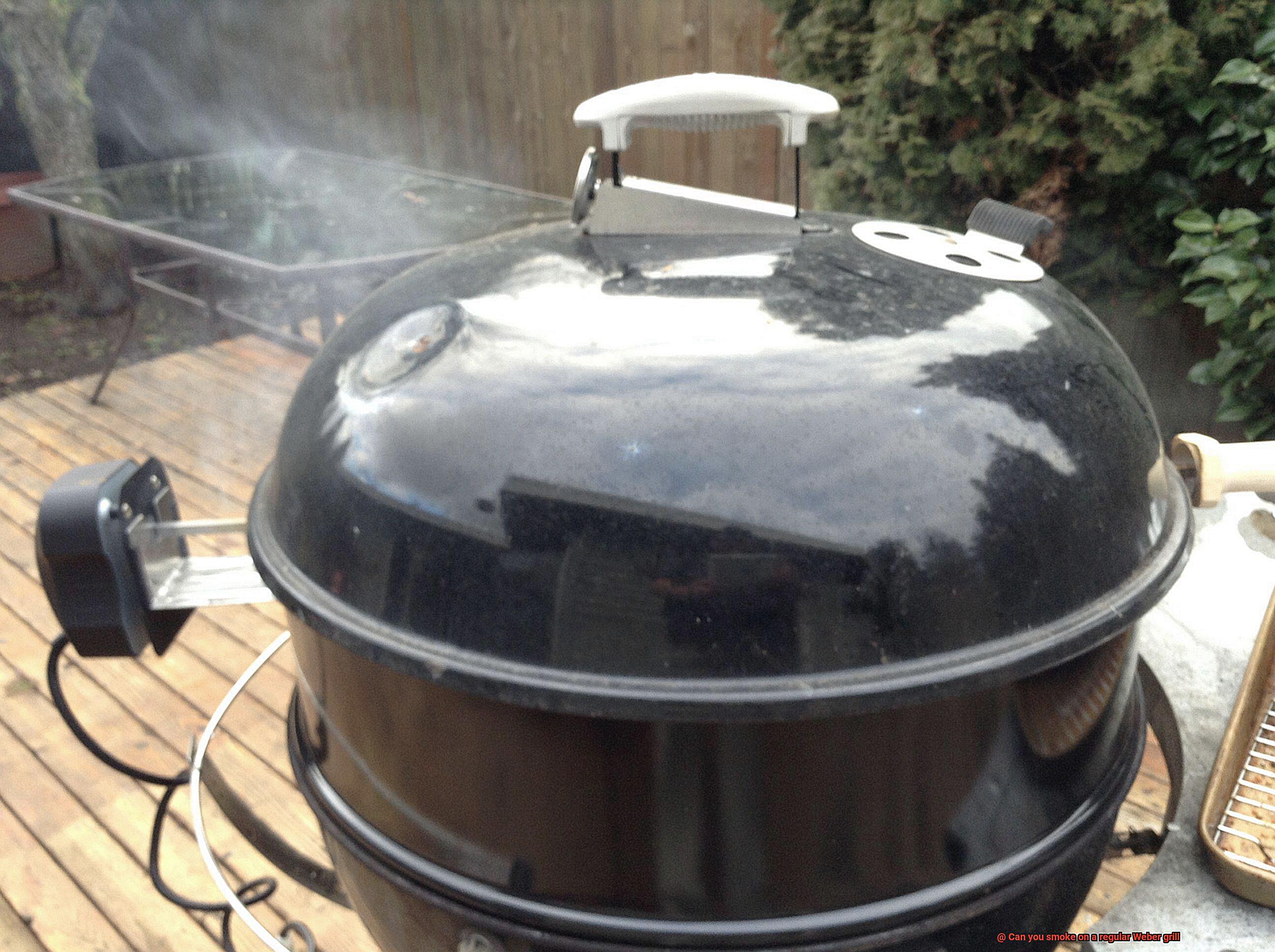 Can you smoke on a regular Weber grill-7