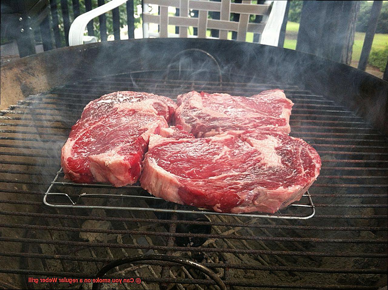 Can you smoke on a regular Weber grill-3