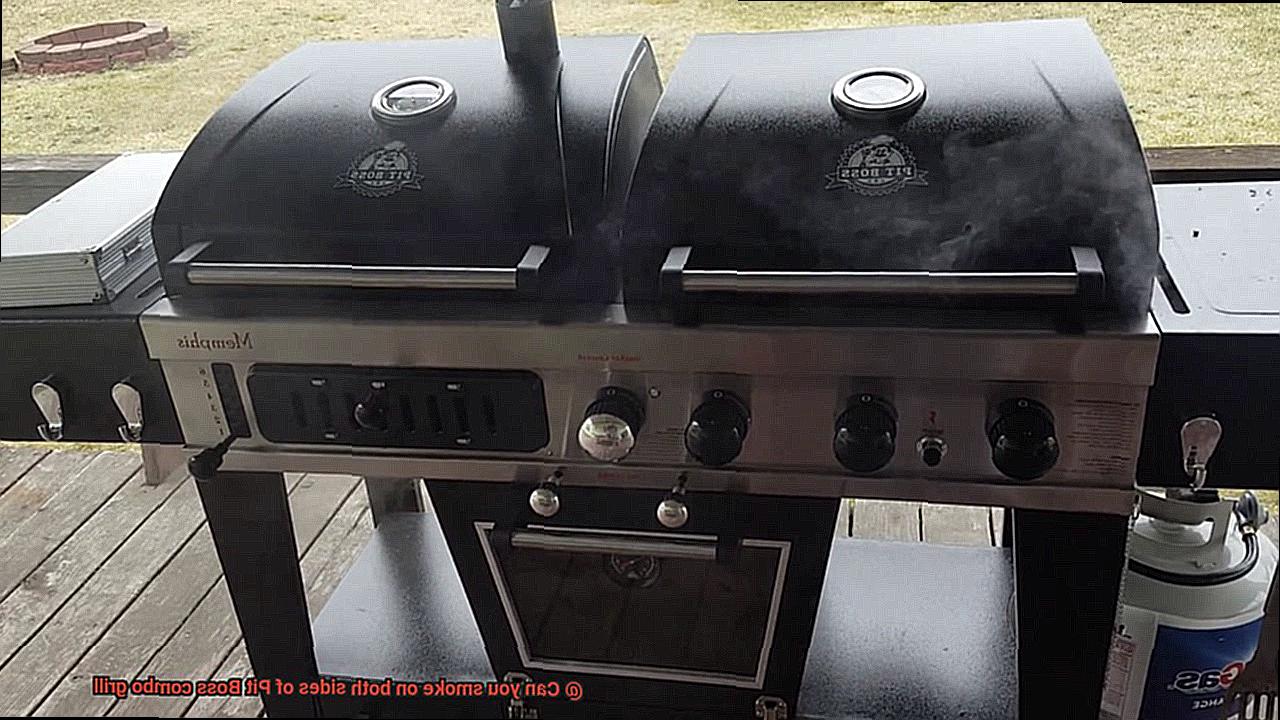 Can you smoke on both sides of Pit Boss combo grill-2