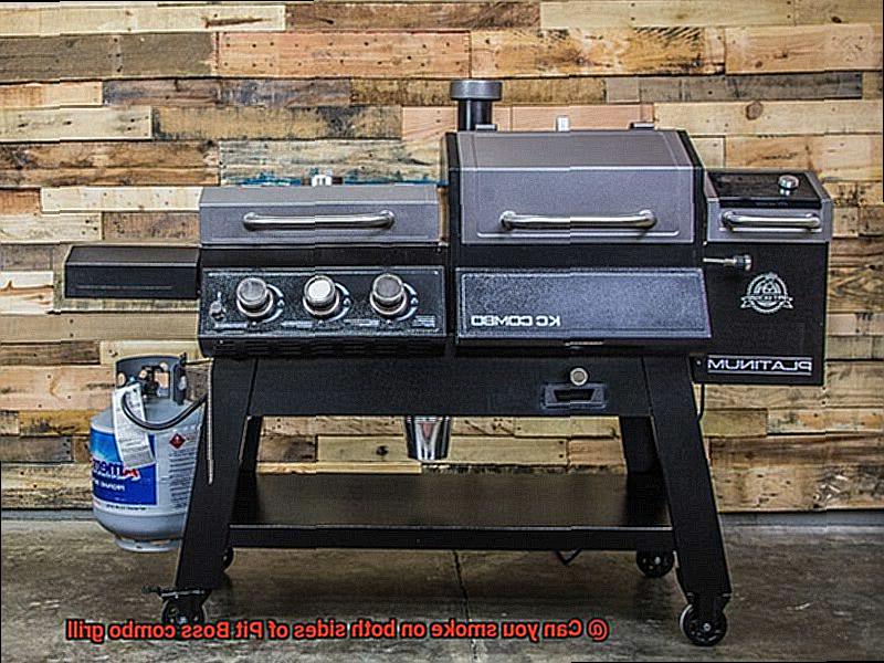 Can you smoke on both sides of Pit Boss combo grill-4
