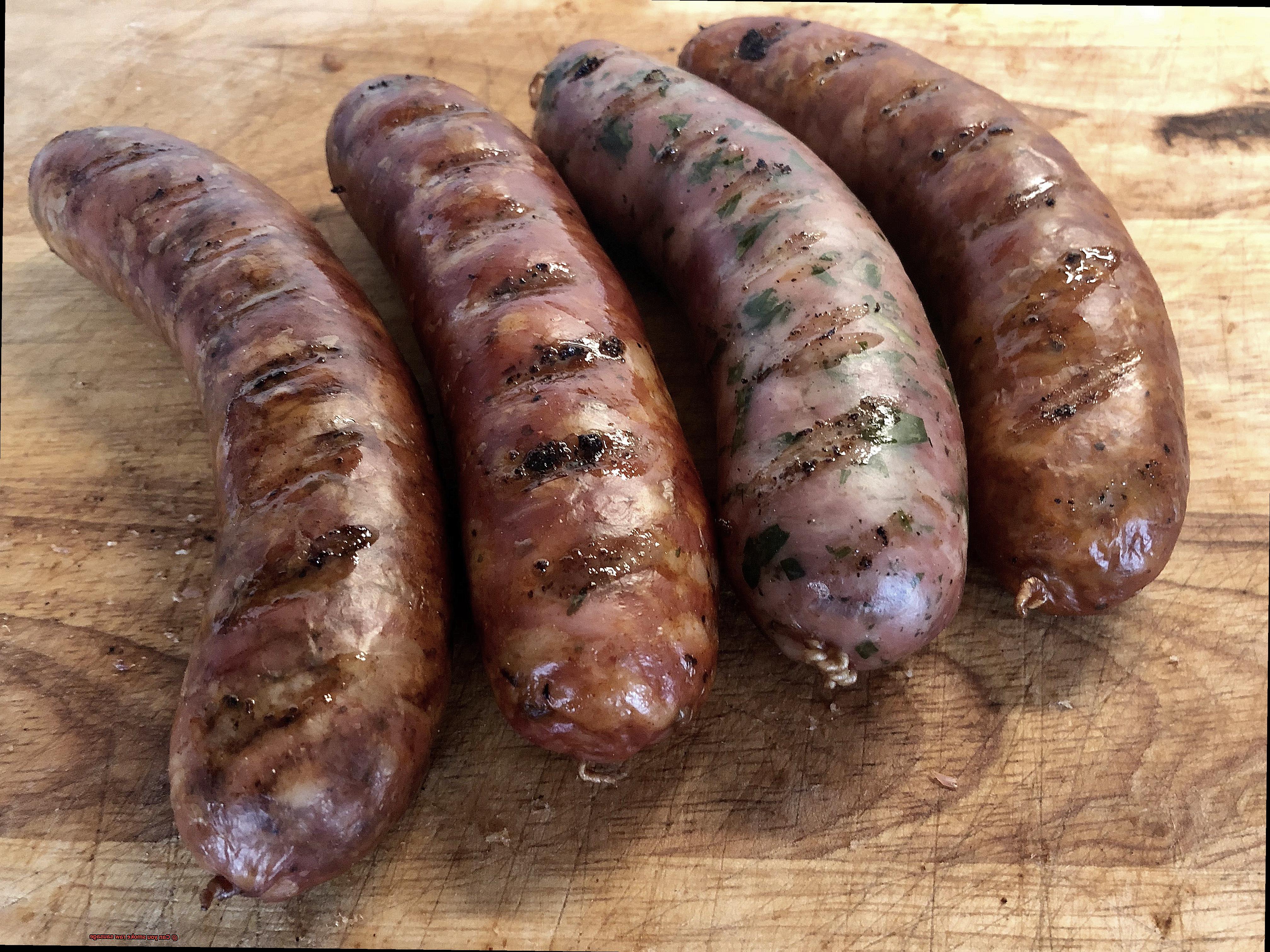 Can you smoke raw sausage-6
