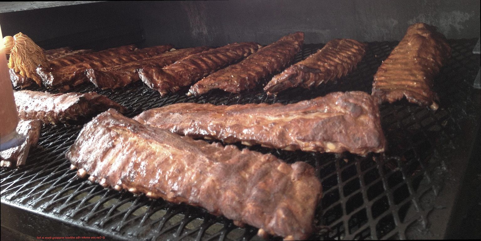 Can you smoke ribs without wrapping them in foil? Pastime Bar And Grill