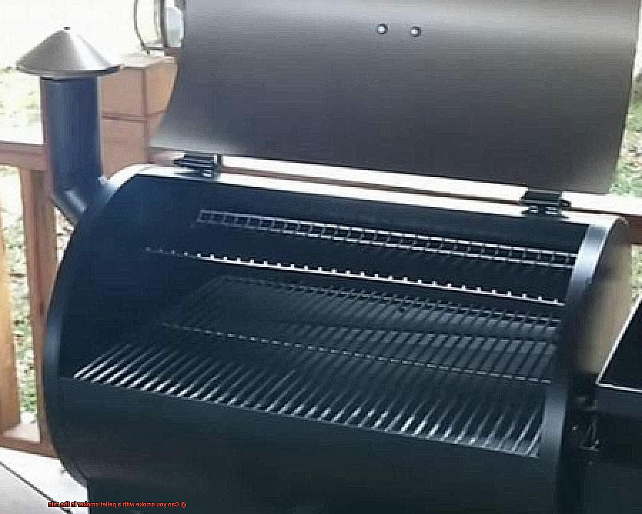 Can you smoke with a pellet smoker in the rain-5