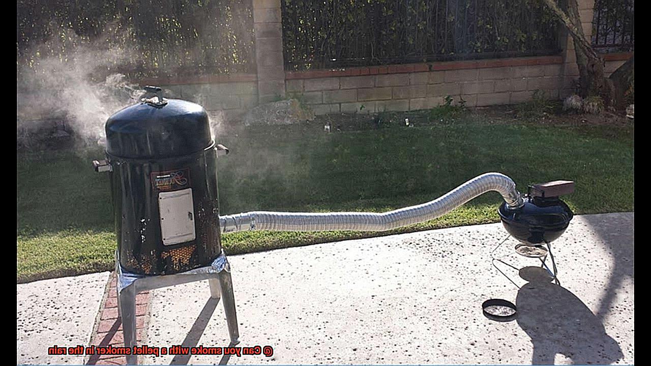 Can you smoke with a pellet smoker in the rain-4