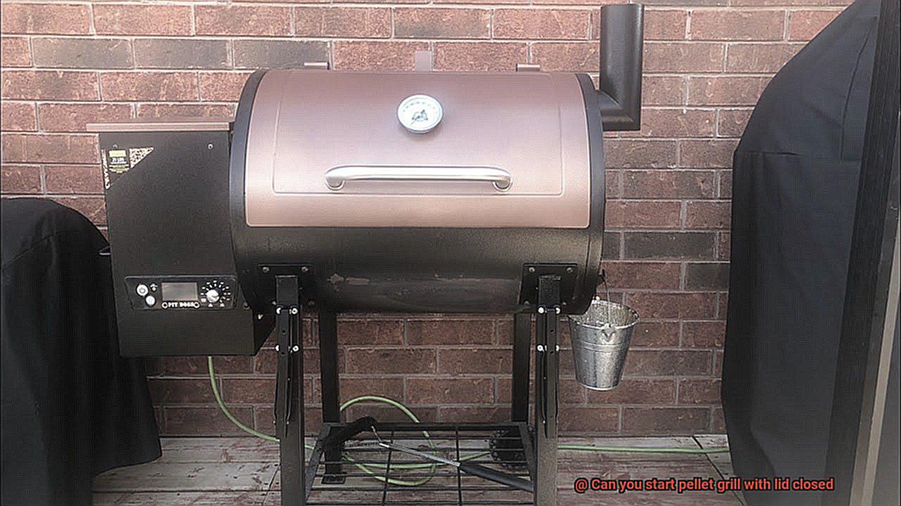 Can you start pellet grill with lid closed-3