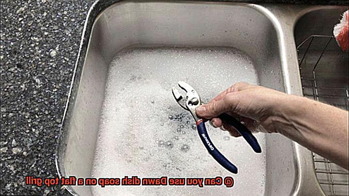 Can you use Dawn dish soap on a flat top grill-12