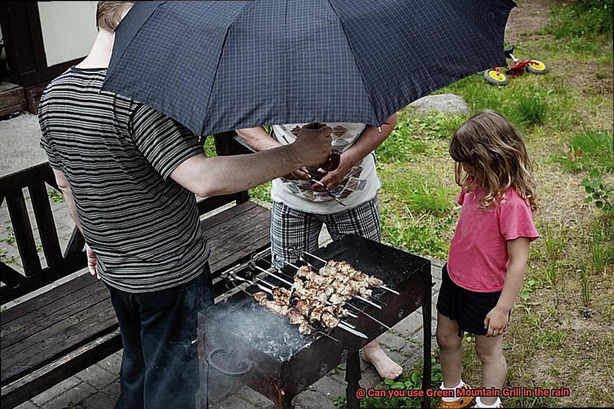Can you use Green Mountain Grill in the rain-3